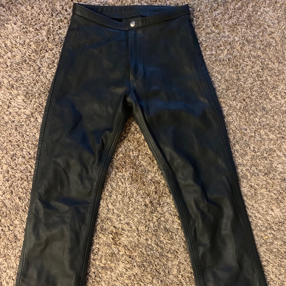 Leather Rose Genuine leather pants
